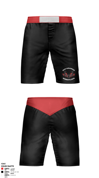 Fight Shorts, Rio Grande high school, Wrestling, Teamtime, Team time, sublimation, custom sports apparel, team uniforms, spirit wear, spiritwear, sports uniforms, custom shirts, team store, custom team store, fundraiser sports, apparel fundraiser