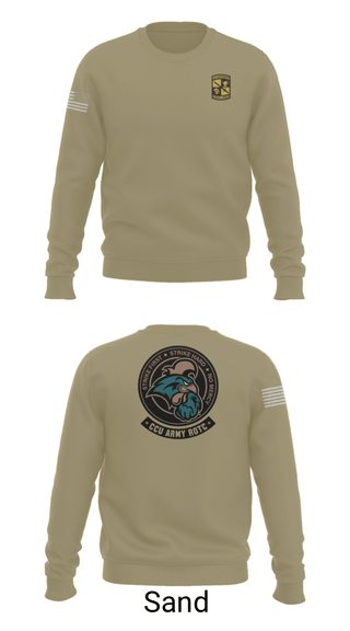 Crew Neck Sweatshirt, Chanticleer company, Army, Teamtime, Team time, sublimation, custom sports apparel, team uniforms, spirit wear, spiritwear, sports uniforms, custom shirts, team store, custom team store, fundraiser sports, apparel fundraiser