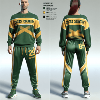 Crew Neck Sweatshirt, Rex Putnam High School Cross Country, Cross Country, Teamtime, Team time, sublimation, custom sports apparel, team uniforms, spirit wear, spiritwear, sports uniforms, custom shirts, team store, custom team store, fundraiser sports, apparel fundraiser