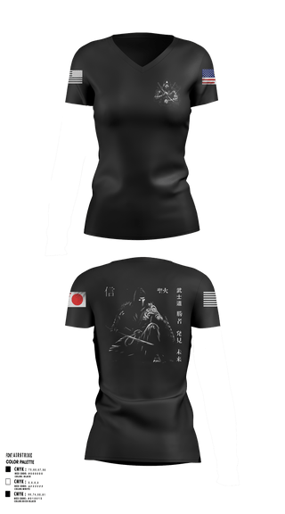 Women's Short Sleeve Vneck Shirt, USANEC- Camp Zama, 78th Signal Battalion, Army, Teamtime, Team time, sublimation, custom sports apparel, team uniforms, spirit wear, spiritwear, sports uniforms, custom shirts, team store, custom team store, fundraiser sports, apparel fundraiser