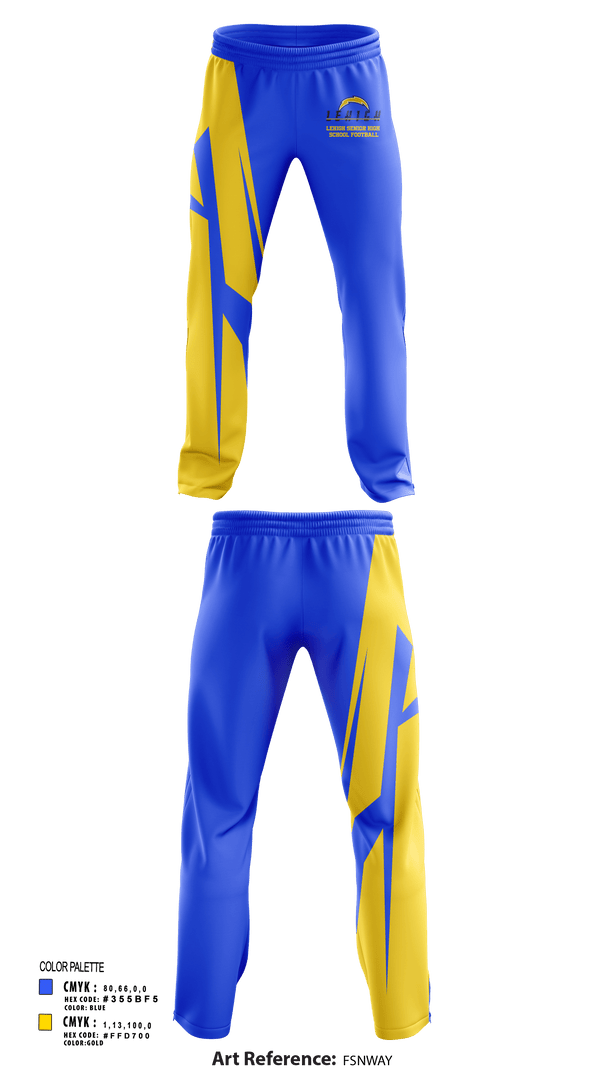 Sweatpants, Lehigh Senior High School Football, Football, Teamtime, Team time, sublimation, custom sports apparel, team uniforms, spirit wear, spiritwear, sports uniforms, custom shirts, team store, custom team store, fundraiser sports, apparel fundraiser
