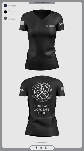 Womens Short Sleeve Vneck Shirt, LinVille, Navy, Teamtime, Team time, sublimation, custom sports apparel, team uniforms, spirit wear, spiritwear, sports uniforms, custom shirts, team store, custom team store, fundraiser sports, apparel fundraiser