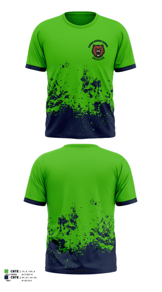 Short Sleeve Performance Shirt, Clover Garden School Grizzlies, Spirit Store, Teamtime, Team time, sublimation, custom sports apparel, team uniforms, spirit wear, spiritwear, sports uniforms, custom shirts, team store, custom team store, fundraiser sports, apparel fundraiser