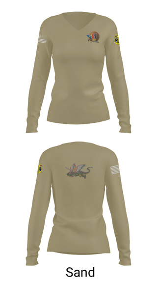 Women's Long Sleeve Vneck Shirt, India Company 3-15, , Teamtime, Team time, sublimation, custom sports apparel, team uniforms, spirit wear, spiritwear, sports uniforms, custom shirts, team store, custom team store, fundraiser sports, apparel fundraiser