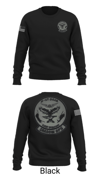 Crew Neck Sweatshirt, Iron Eagle Shadow Ops, Army, Teamtime, Team time, sublimation, custom sports apparel, team uniforms, spirit wear, spiritwear, sports uniforms, custom shirts, team store, custom team store, fundraiser sports, apparel fundraiser