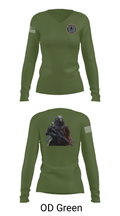 Center for Security Forces Detachment Chesapeake 88189039 Women's Long Sleeve V-neck Shirt - 54