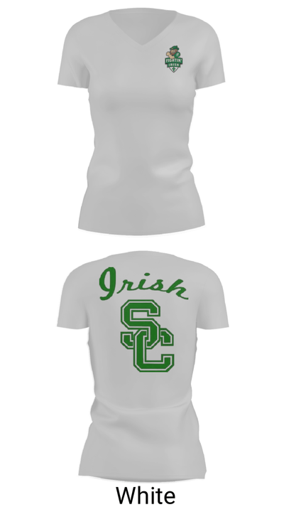 Springfield Catholic High School Soccer 49768521 Women's Short Sleeve V-neck Shirt - 19