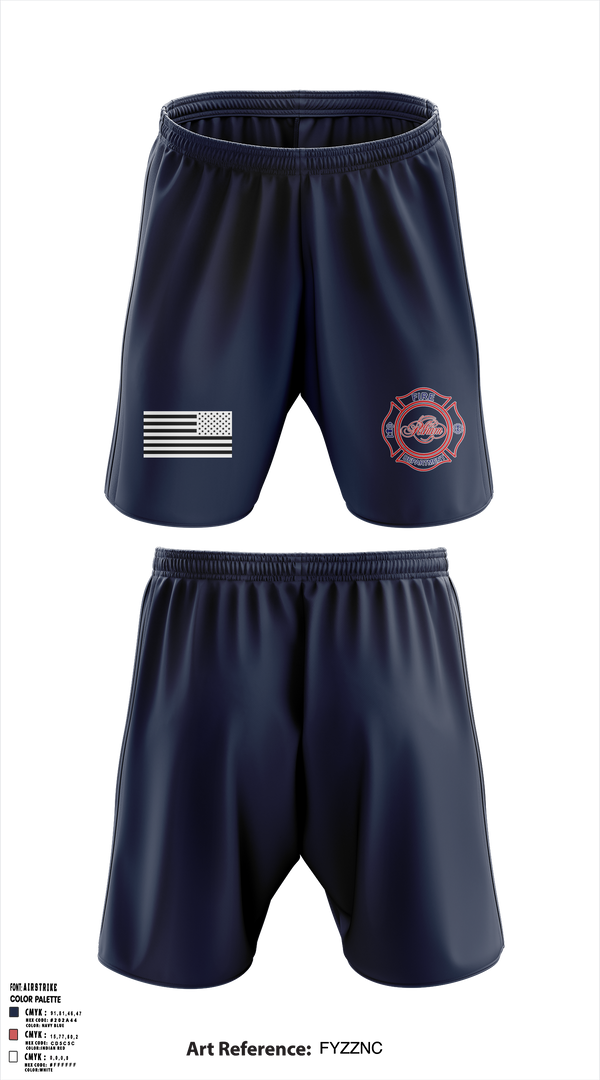 Athletic Shorts With Pockets, Station 2, Fire Department, Teamtime, Team time, sublimation, custom sports apparel, team uniforms, spirit wear, spiritwear, sports uniforms, custom shirts, team store, custom team store, fundraiser sports, apparel fundraiser