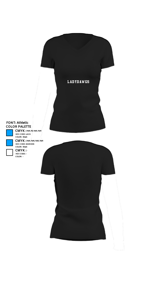 Women's Short Sleeve Vneck Shirt, LadyDawgs, Women's Soccer, Teamtime, Team time, sublimation, custom sports apparel, team uniforms, spirit wear, spiritwear, sports uniforms, custom shirts, team store, custom team store, fundraiser sports, apparel fundraiser