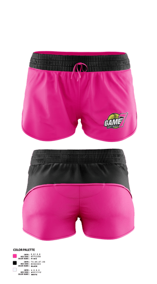 Womens Shorts, Game7 Softball, Softball, Teamtime, Team time, sublimation, custom sports apparel, team uniforms, spirit wear, spiritwear, sports uniforms, custom shirts, team store, custom team store, fundraiser sports, apparel fundraiser