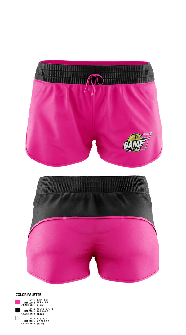 Womens Shorts, Game7 Softball, Softball, Teamtime, Team time, sublimation, custom sports apparel, team uniforms, spirit wear, spiritwear, sports uniforms, custom shirts, team store, custom team store, fundraiser sports, apparel fundraiser