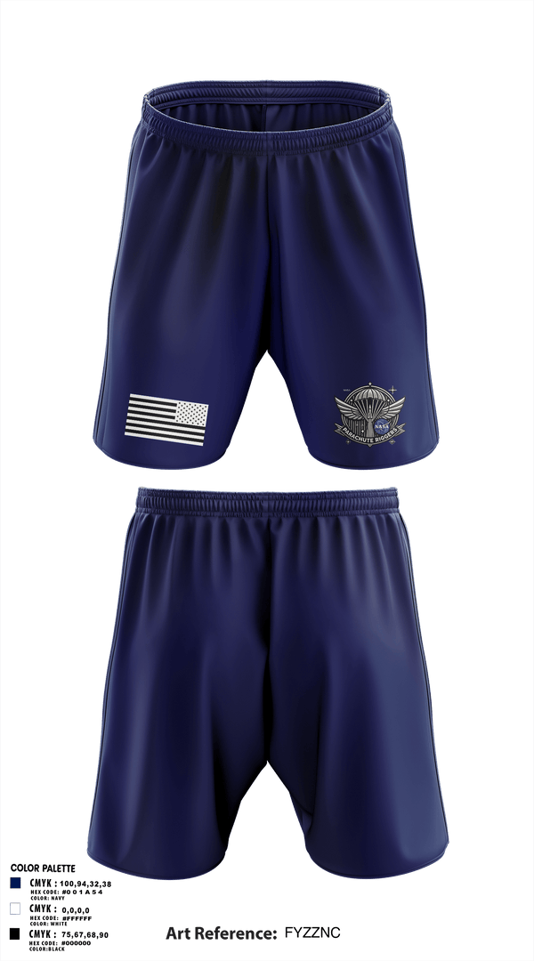 Athletic Shorts With Pockets, NASA PARACHUTE RIGGERS, , Teamtime, Team time, sublimation, custom sports apparel, team uniforms, spirit wear, spiritwear, sports uniforms, custom shirts, team store, custom team store, fundraiser sports, apparel fundraiser