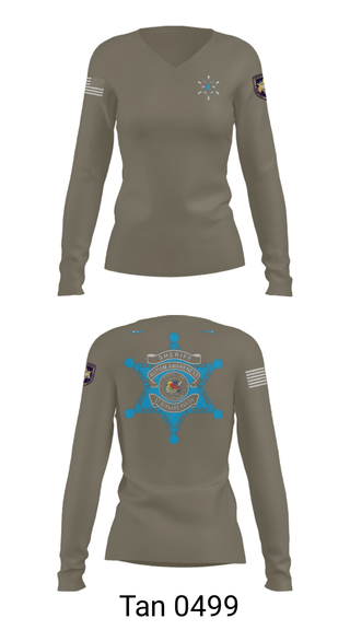 Women's Long Sleeve Vneck Shirt, C.I.B., Police, Teamtime, Team time, sublimation, custom sports apparel, team uniforms, spirit wear, spiritwear, sports uniforms, custom shirts, team store, custom team store, fundraiser sports, apparel fundraiser