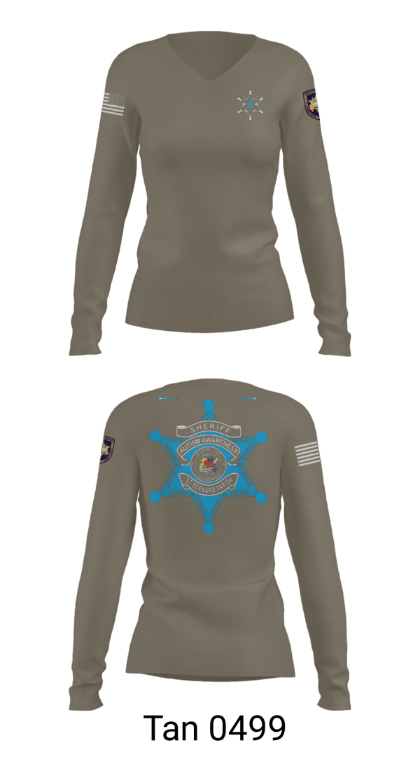 Women's Long Sleeve Vneck Shirt, C.I.B., Police, Teamtime, Team time, sublimation, custom sports apparel, team uniforms, spirit wear, spiritwear, sports uniforms, custom shirts, team store, custom team store, fundraiser sports, apparel fundraiser