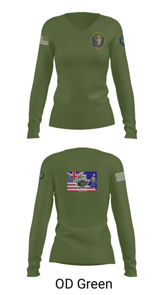 Womens Long Sleeve Vneck Shirt, USS CANBERRA (LCS 30), Navy, Teamtime, Team time, sublimation, custom sports apparel, team uniforms, spirit wear, spiritwear, sports uniforms, custom shirts, team store, custom team store, fundraiser sports, apparel fundraiser