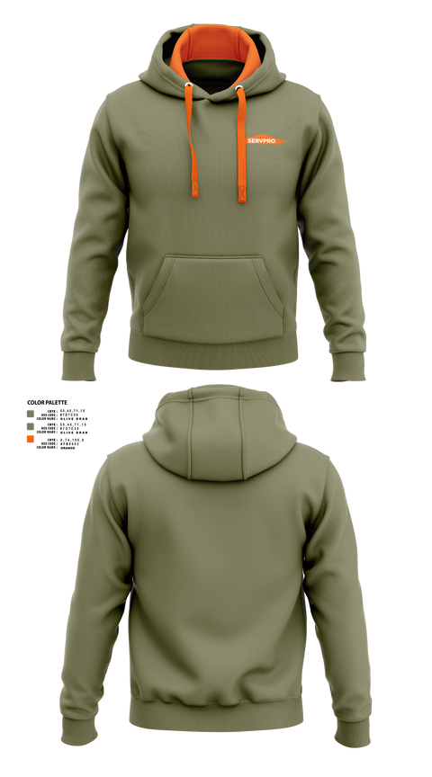 Hoodie, Servpro, , Teamtime, Team time, sublimation, custom sports apparel, team uniforms, spirit wear, spiritwear, sports uniforms, custom shirts, team store, custom team store, fundraiser sports, apparel fundraiser