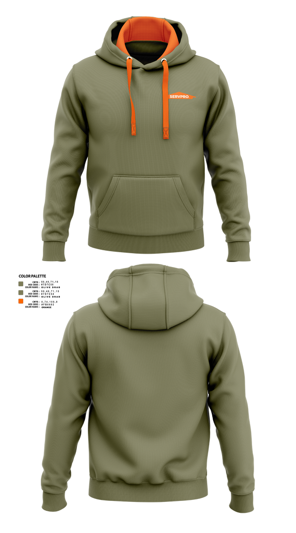 Hoodie, Servpro, , Teamtime, Team time, sublimation, custom sports apparel, team uniforms, spirit wear, spiritwear, sports uniforms, custom shirts, team store, custom team store, fundraiser sports, apparel fundraiser