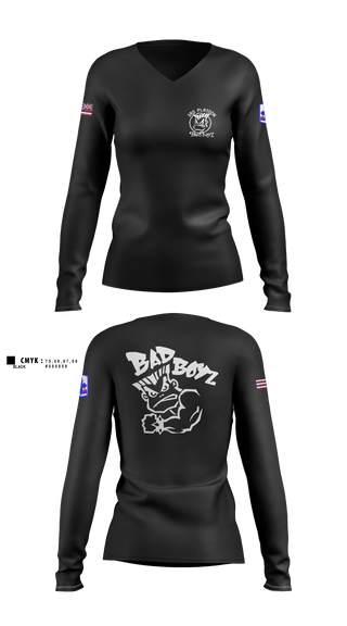 Women's Long Sleeve Vneck Shirt, Ewok dismount3rd PLT Bad BoysBad boyz3rd PLT Bad BoysBad Boiiz3rd PLT Bad BoysPT Bad Boiiz3rd PLT Bad BoysBlue Ewok, , Teamtime, Team time, sublimation, custom sports apparel, team uniforms, spirit wear, spiritwear, sports uniforms, custom shirts, team store, custom team store, fundraiser sports, apparel fundraiser