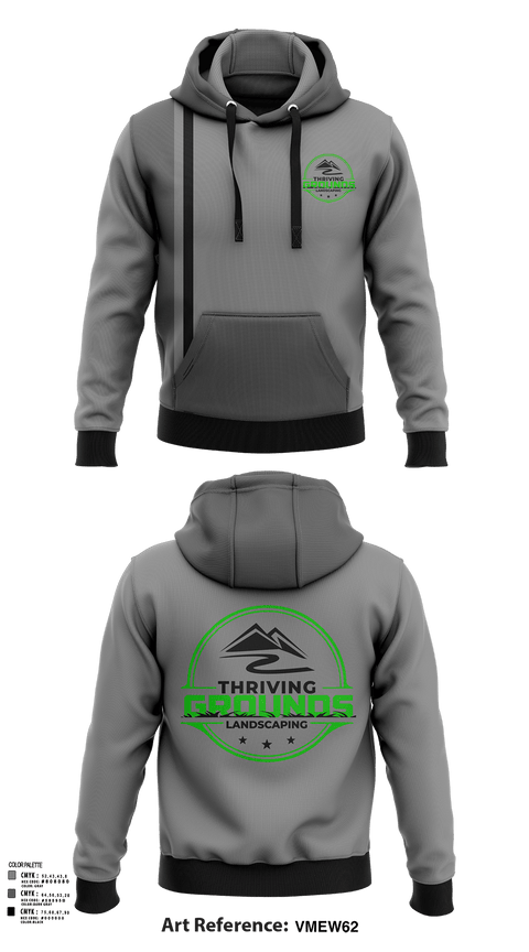Hoodie, Thriving Grounds Landscaping, , Teamtime, Team time, sublimation, custom sports apparel, team uniforms, spirit wear, spiritwear, sports uniforms, custom shirts, team store, custom team store, fundraiser sports, apparel fundraiser
