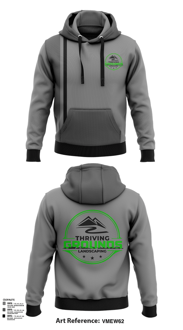 Hoodie, Thriving Grounds Landscaping, , Teamtime, Team time, sublimation, custom sports apparel, team uniforms, spirit wear, spiritwear, sports uniforms, custom shirts, team store, custom team store, fundraiser sports, apparel fundraiser