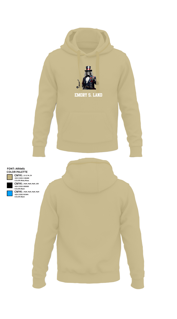 Hoodie, Emory S. Land, , Teamtime, Team time, sublimation, custom sports apparel, team uniforms, spirit wear, spiritwear, sports uniforms, custom shirts, team store, custom team store, fundraiser sports, apparel fundraiser