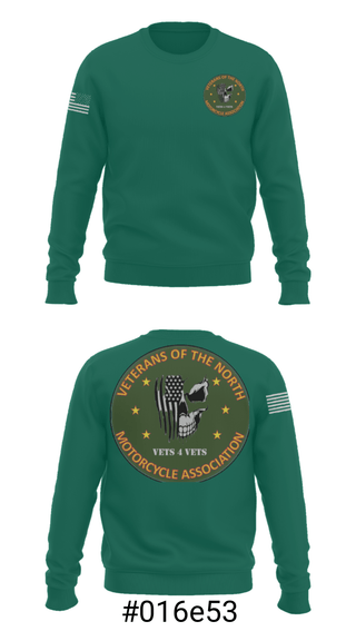 Crew Neck Sweatshirt, Veterans of the North, , Teamtime, Team time, sublimation, custom sports apparel, team uniforms, spirit wear, spiritwear, sports uniforms, custom shirts, team store, custom team store, fundraiser sports, apparel fundraiser