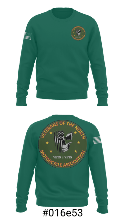Veterans of the North 96790604 Crew Neck Sweatshirt - 16