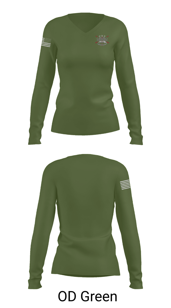 Womens Long Sleeve Vneck Shirt, 9135, National Guard, Teamtime, Team time, sublimation, custom sports apparel, team uniforms, spirit wear, spiritwear, sports uniforms, custom shirts, team store, custom team store, fundraiser sports, apparel fundraiser