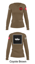 RECCE 67362725 Women's Long Sleeve V-neck Shirt - 17