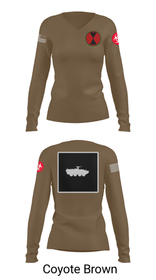 Womens Long Sleeve Vneck Shirt, RECCE, Army, Teamtime, Team time, sublimation, custom sports apparel, team uniforms, spirit wear, spiritwear, sports uniforms, custom shirts, team store, custom team store, fundraiser sports, apparel fundraiser