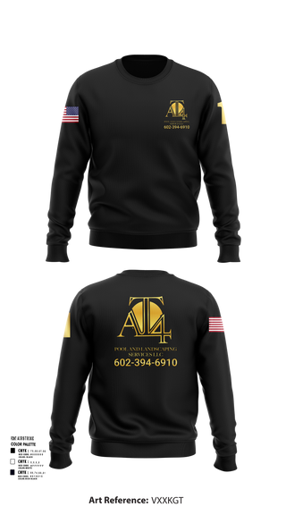 Crew Neck Sweatshirt, AT 4 pools and landscaping services llc, , Teamtime, Team time, sublimation, custom sports apparel, team uniforms, spirit wear, spiritwear, sports uniforms, custom shirts, team store, custom team store, fundraiser sports, apparel fundraiser