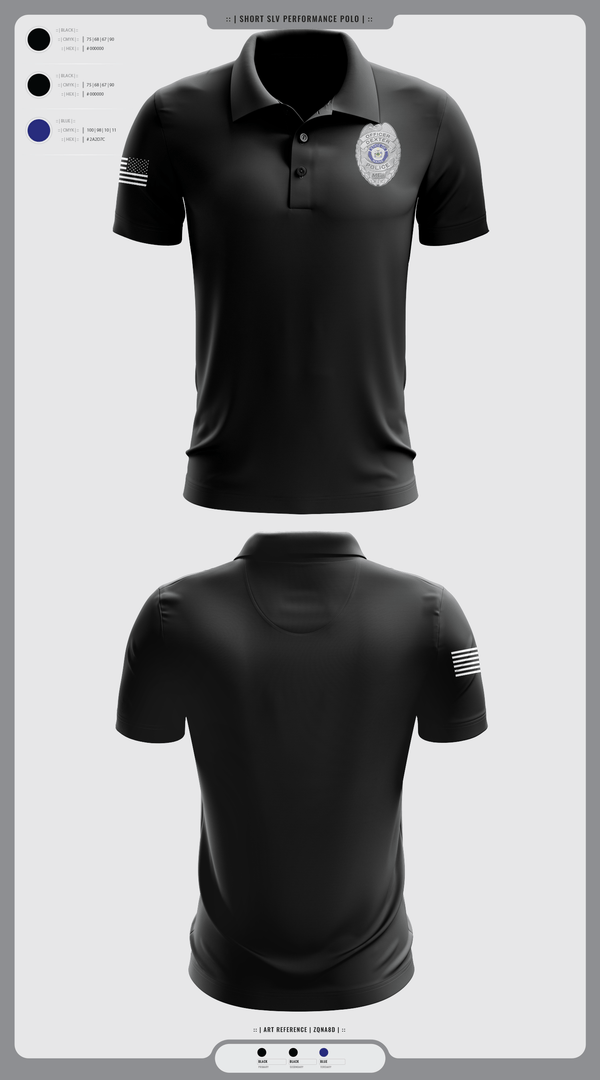 Short Sleeve Performance Polo, Dexter Pd, Police, Teamtime, Team time, sublimation, custom sports apparel, team uniforms, spirit wear, spiritwear, sports uniforms, custom shirts, team store, custom team store, fundraiser sports, apparel fundraiser