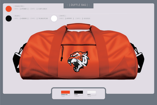 Duffle Bag, Orangeville Bengals, Baseball, Teamtime, Team time, sublimation, custom sports apparel, team uniforms, spirit wear, spiritwear, sports uniforms, custom shirts, team store, custom team store, fundraiser sports, apparel fundraiser