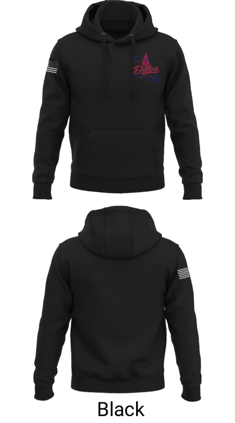 Hoodie, La Drillers, Baseball, Teamtime, Team time, sublimation, custom sports apparel, team uniforms, spirit wear, spiritwear, sports uniforms, custom shirts, team store, custom team store, fundraiser sports, apparel fundraiser