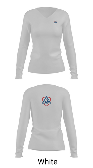 Womens Long Sleeve Vneck Shirt, Gia Insurance, , Teamtime, Team time, sublimation, custom sports apparel, team uniforms, spirit wear, spiritwear, sports uniforms, custom shirts, team store, custom team store, fundraiser sports, apparel fundraiser