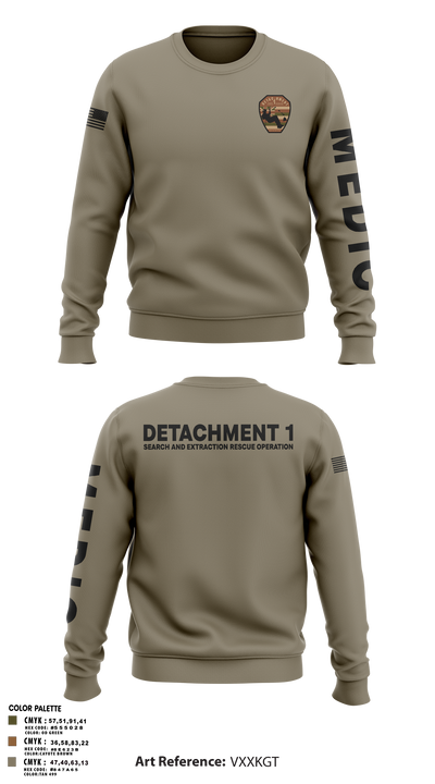 Detachment 1 27221981 Crew Neck Sweatshirt - 12