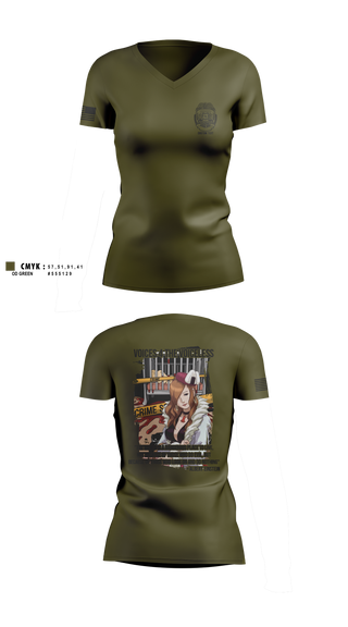 Womens Short Sleeve Vneck Shirt, , Police, Teamtime, Team time, sublimation, custom sports apparel, team uniforms, spirit wear, spiritwear, sports uniforms, custom shirts, team store, custom team store, fundraiser sports, apparel fundraiser
