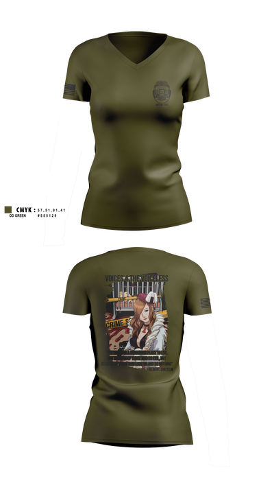 State of Hawaii Department of the Attorney General Child Abuse Investigations Unit 2926243 Women's Short Sleeve V-neck Shirt - 4