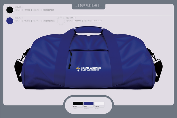 Duffle Bag, Silent Wounds and Warriors Foundation, , Teamtime, Team time, sublimation, custom sports apparel, team uniforms, spirit wear, spiritwear, sports uniforms, custom shirts, team store, custom team store, fundraiser sports, apparel fundraiser