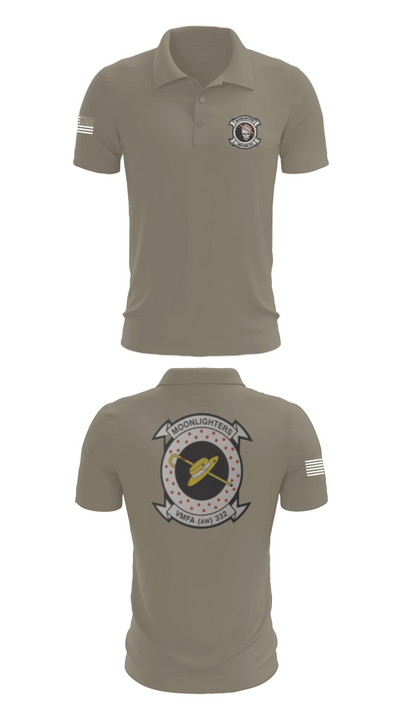 VMFA-332 The Moonlighters 29098342 Short Sleeve Performance Polo - 67