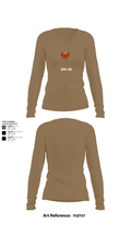 HSC-85 15010069 Women's Long Sleeve V-neck Shirt - 2