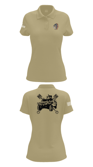 Womens Short Sleeve Performance Polo, FMS 1, OKARNG, , Teamtime, Team time, sublimation, custom sports apparel, team uniforms, spirit wear, spiritwear, sports uniforms, custom shirts, team store, custom team store, fundraiser sports, apparel fundraiser