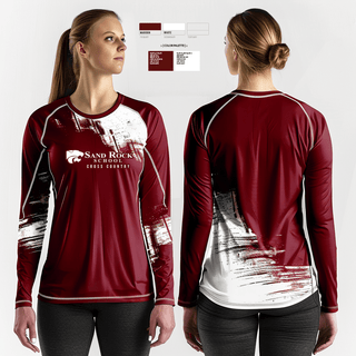 Long Sleeve Performance Shirt, Sand Rock High School Cross Country, Cross Country, Teamtime, Team time, sublimation, custom sports apparel, team uniforms, spirit wear, spiritwear, sports uniforms, custom shirts, team store, custom team store, fundraiser sports, apparel fundraiser