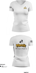 Muvit 8063137 Women's Short Sleeve V-neck Shirt - 4