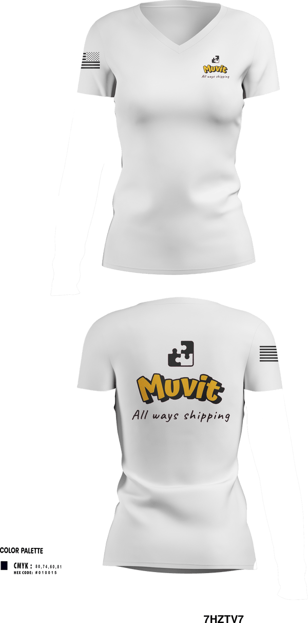 Womens Short Sleeve Vneck Shirt, Muvit, , Teamtime, Team time, sublimation, custom sports apparel, team uniforms, spirit wear, spiritwear, sports uniforms, custom shirts, team store, custom team store, fundraiser sports, apparel fundraiser