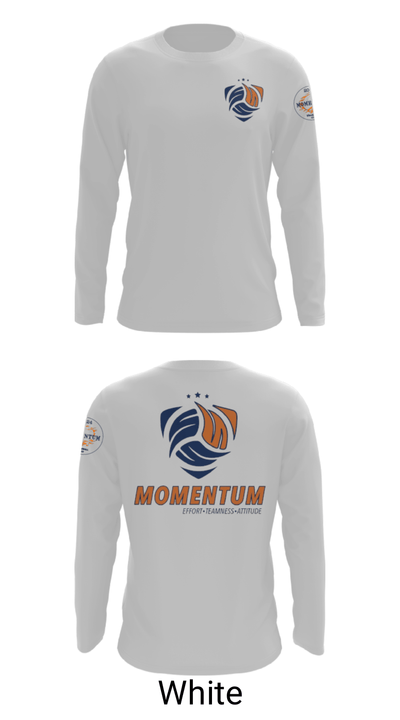 Momentum Volleyball Club 81929497 Long Sleeve Performance Shirt - 4