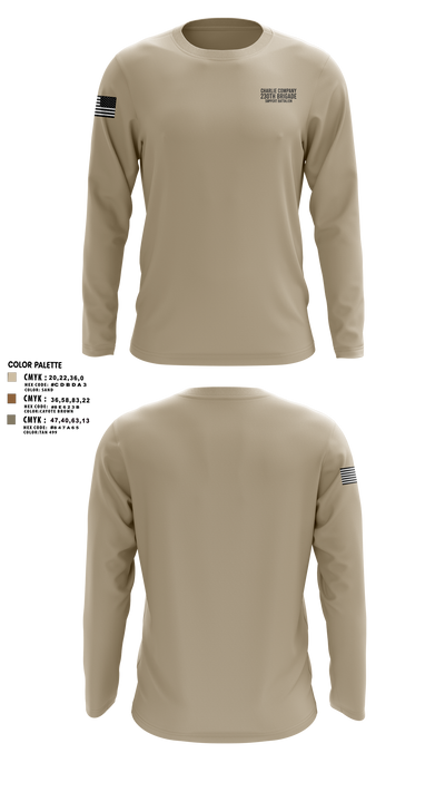 Charlie Company 230th Brigade Support Battalion Long Sleeve Performance Shirt - 1