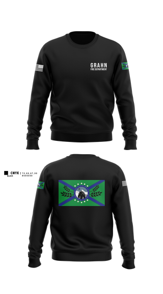 Crew Neck Sweatshirt, Grahn Fire DepartmentAPR, Fire Department, Teamtime, Team time, sublimation, custom sports apparel, team uniforms, spirit wear, spiritwear, sports uniforms, custom shirts, team store, custom team store, fundraiser sports, apparel fundraiser