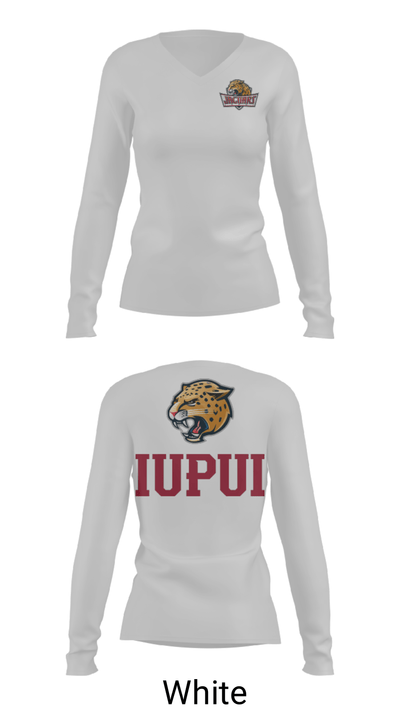 University-Purdue University Track 77238438 Women's Long Sleeve V-neck Shirt - 6