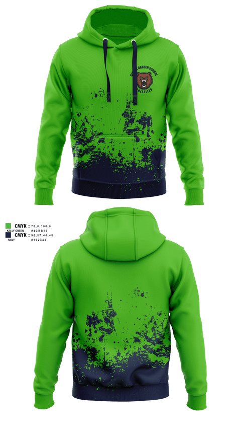 Hoodie, Clover Garden School Grizzlies, Spirit Store, Teamtime, Team time, sublimation, custom sports apparel, team uniforms, spirit wear, spiritwear, sports uniforms, custom shirts, team store, custom team store, fundraiser sports, apparel fundraiser
